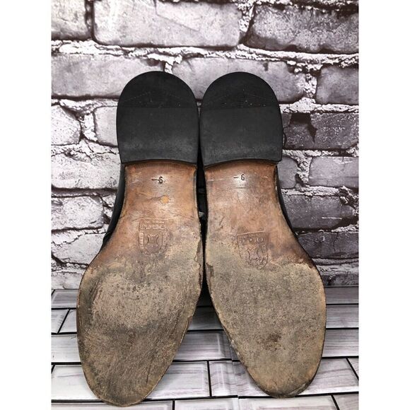 OGGI Black Leather Monk Strap Loafers Dress Shoes Men Sz 9M US/42EU - Picture 14 of 16